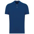 Heren polo Native Spirit Ecologische in piquétricot Sea Blue